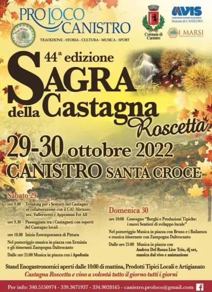 Copertina per l'articolo: Sagra della castagna Canistro 2022